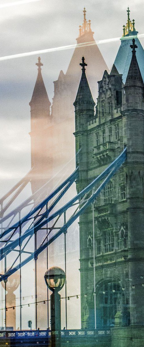 TOWER BRIDGE DOUBLE VISION NO:2 (Limited edition 2/20 12"X18") by Laura Fitzpatrick