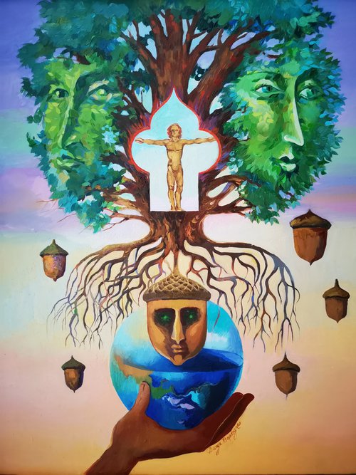 The Sacred Tree by Darya Tsaptsyna