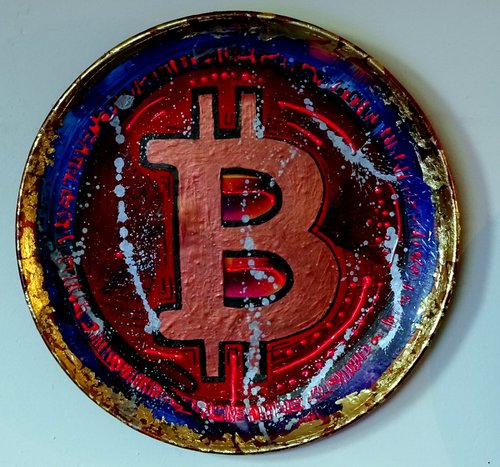 Bitcoin plate by Conrad  Bloemers