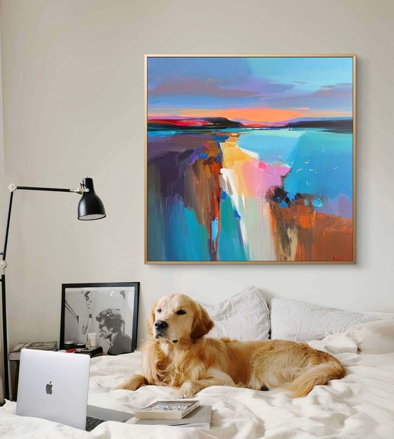 Golden path to the sea