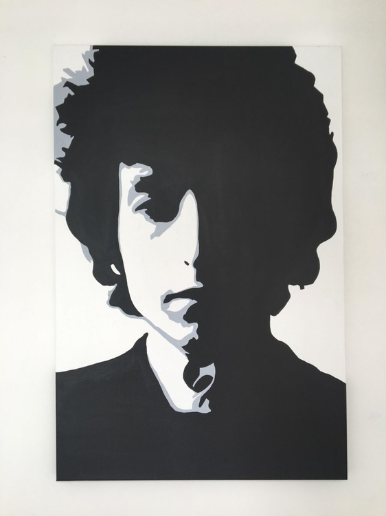 Original Bob Dylan Pop Art Canvas Painting Artfinder