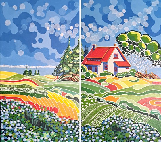 Diptich "Painted soul" #3