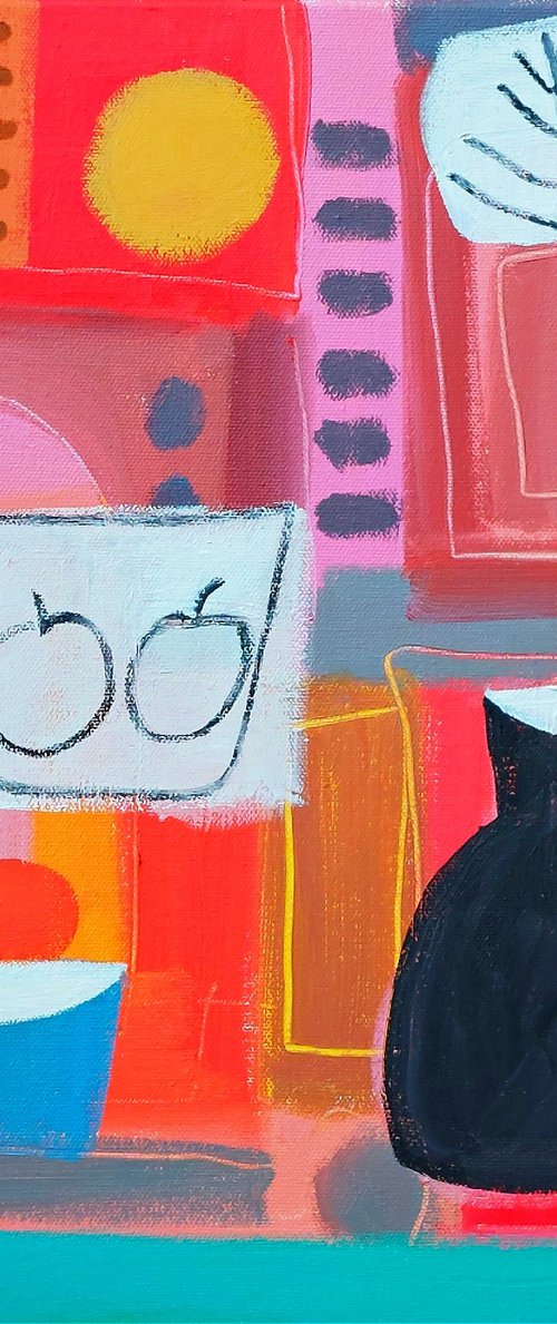 Still Life with a Black Jug by Jan Rippingham