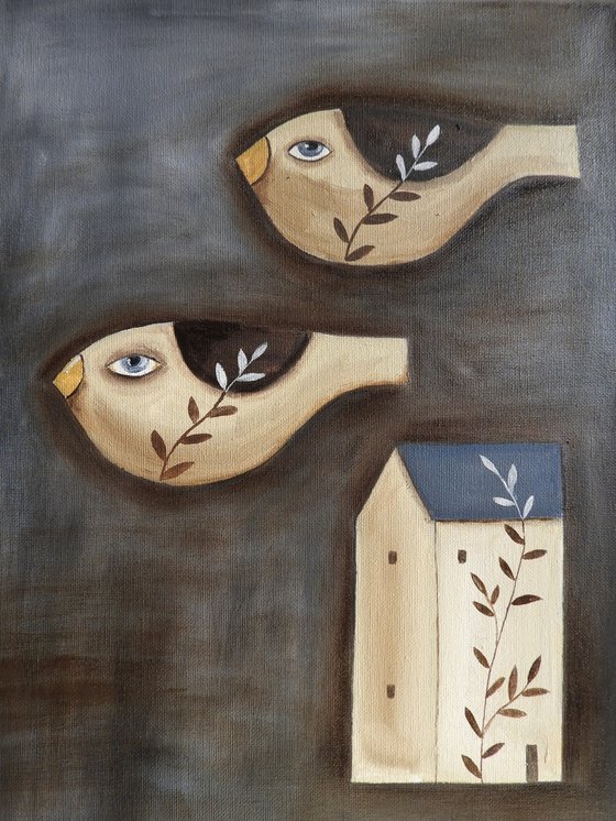 The birds and the house