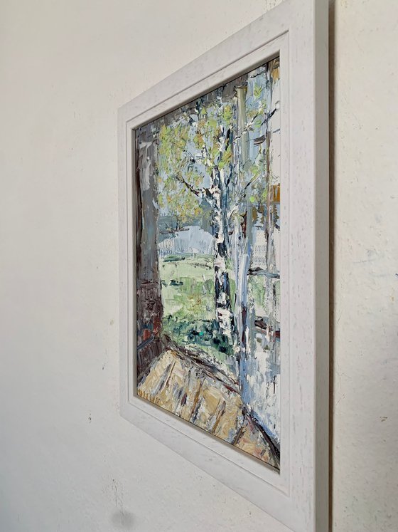 Birch tree in spring