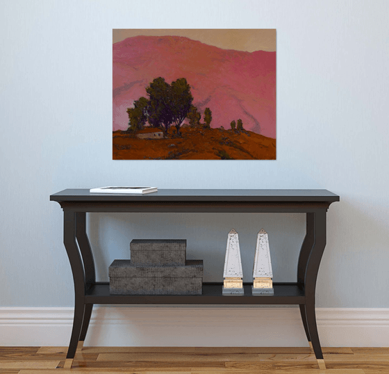 Pink Mountain at Dusk