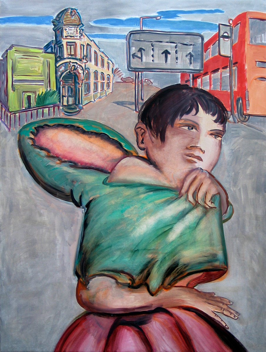 Expressive Portrait Oil Painting By Frank Creber, 30 X 40, Clapton Hart, Original Artwork