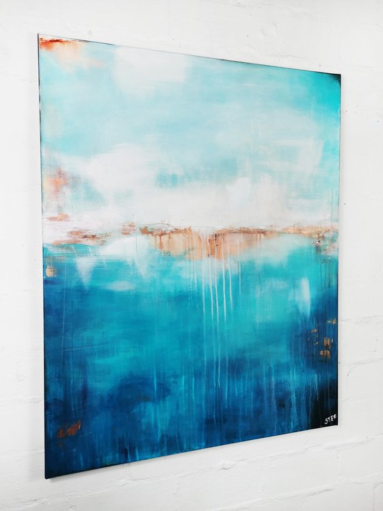 Deep Sea in Turquoise #5 – Abstract Seascape