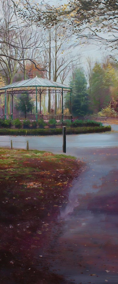 Peoples Park 6 - Autumn Bandstand by Simon Jones