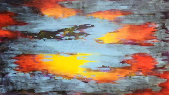 FLARE I - Contemporary Abstract Painting