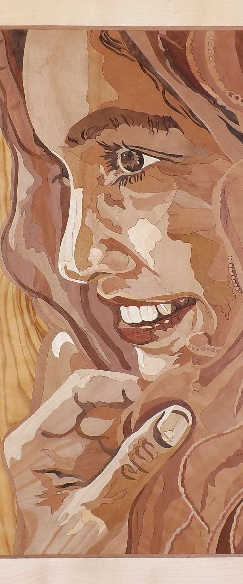 Marquetry work - Arabian girl - The smile of Muscat by Dušan Rakić