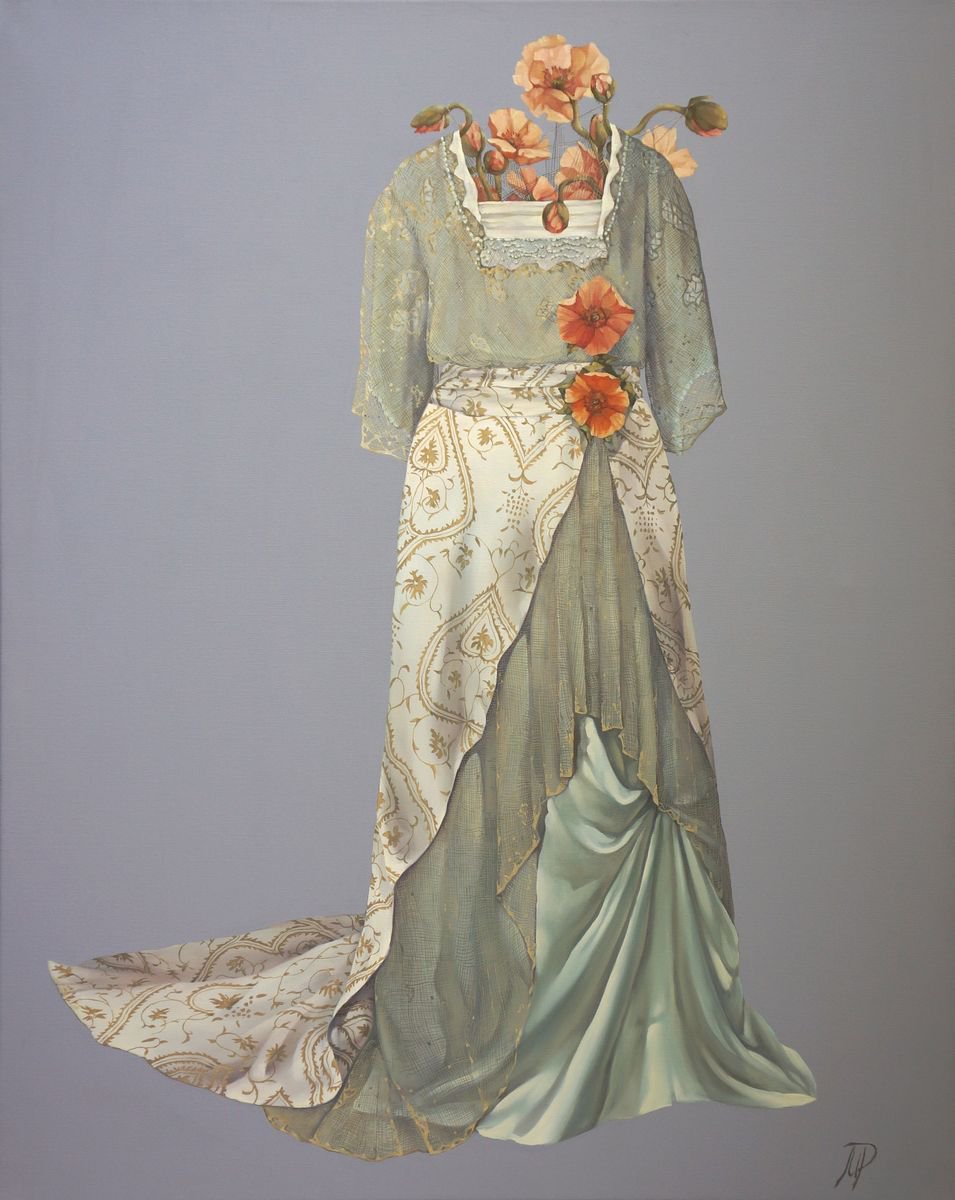 Dress with flowers by Marina Popkova-Sologub