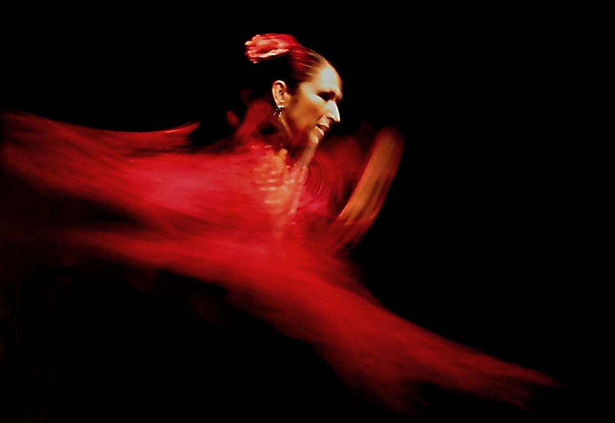 Photorealistic Portrait Photograph By Paul Berriff Obe, 30 X 20", Flamenco Dancer, Original Artwork