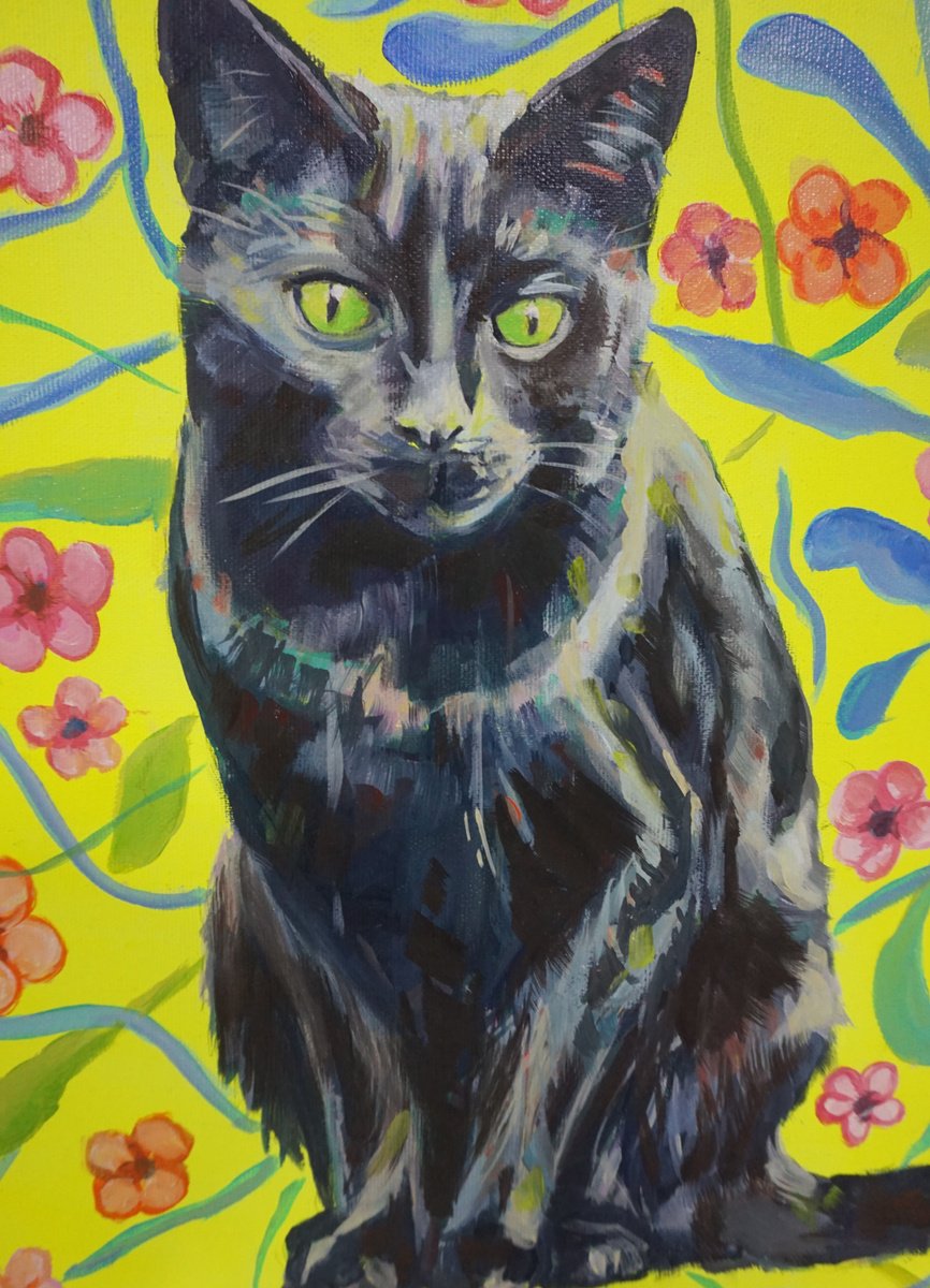 Impressionistic Animal Painting By Amaya Fernandez Fariza, 21 X 26, Odi?n, Original Artwork