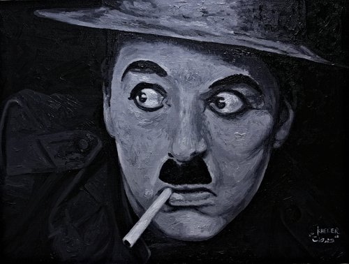 Charlie Chaplin Portrait by Kheder