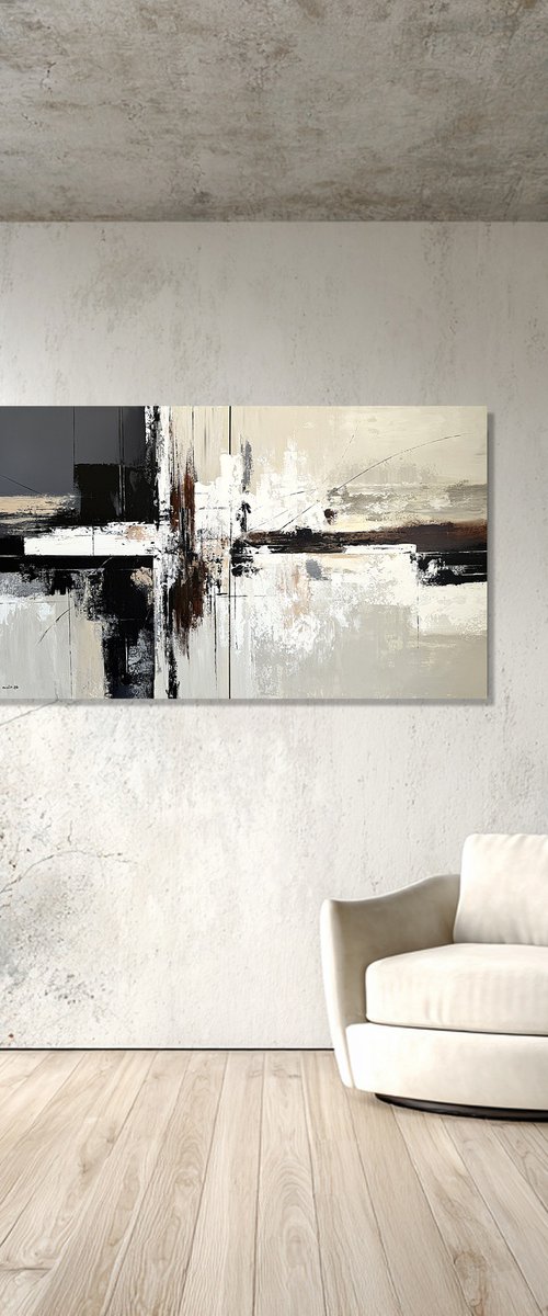 Silent Framework-ivory, beige, taupe by Tatiana Malinovscaia