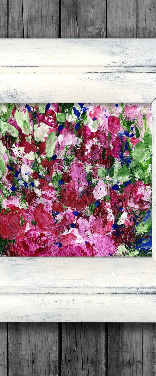 Shabby Chic Dream 18 - Framed Floral Painting by Kathy Morton Stanion by Kathy Morton Stanion