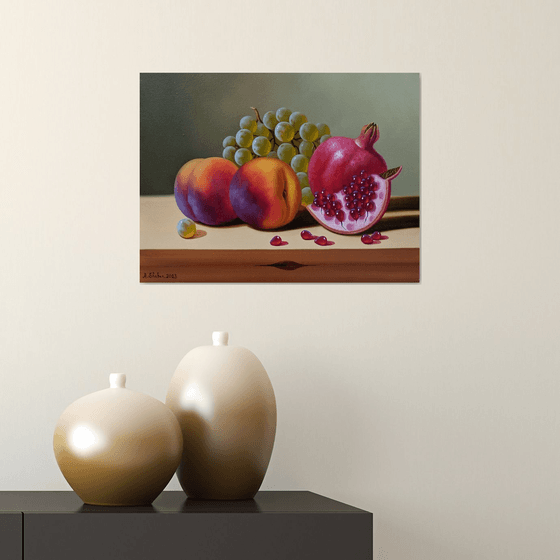 Still life with autumn fruits