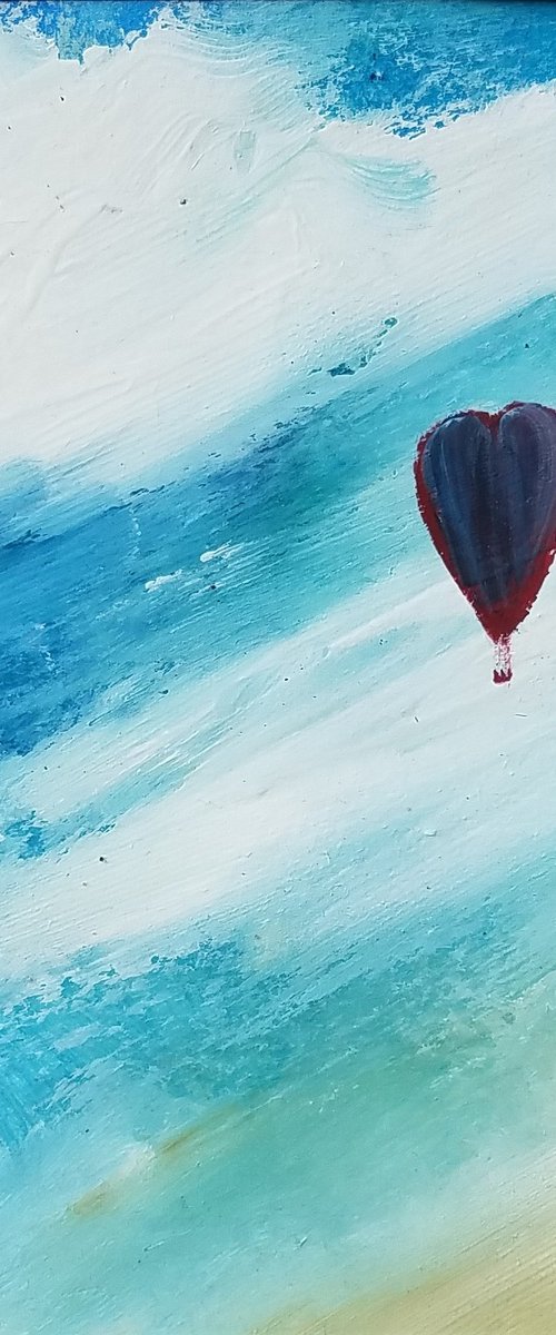 Balloon Against Azure Sky by Kevin Blake