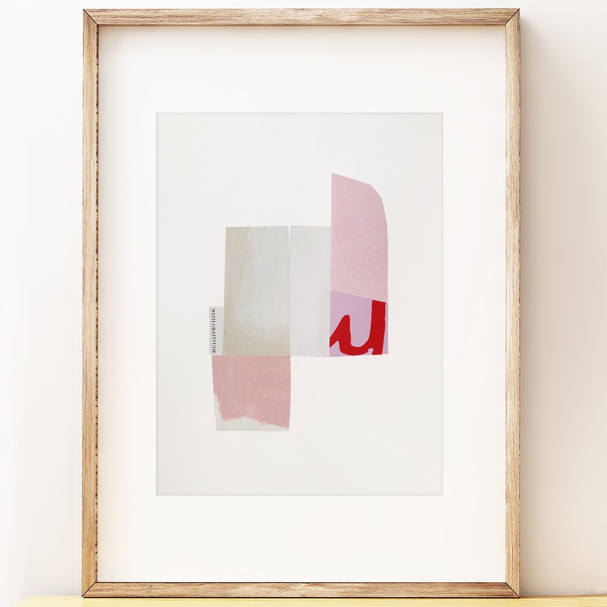 Abstract Collage By Francesca Iannaccone, 12 X 17, Series 5 No.2, Original Artwork