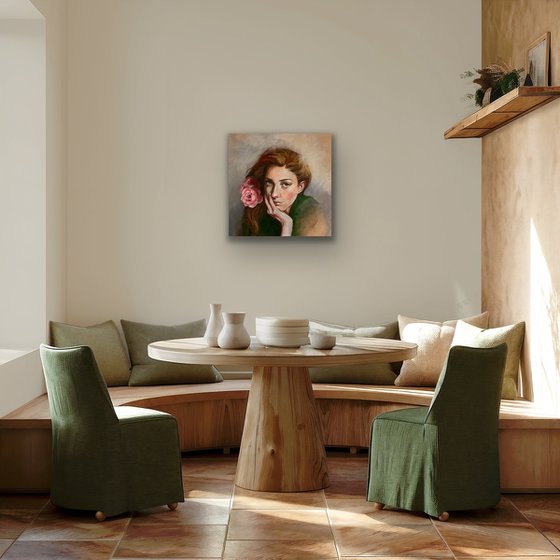 The girl with the Rose