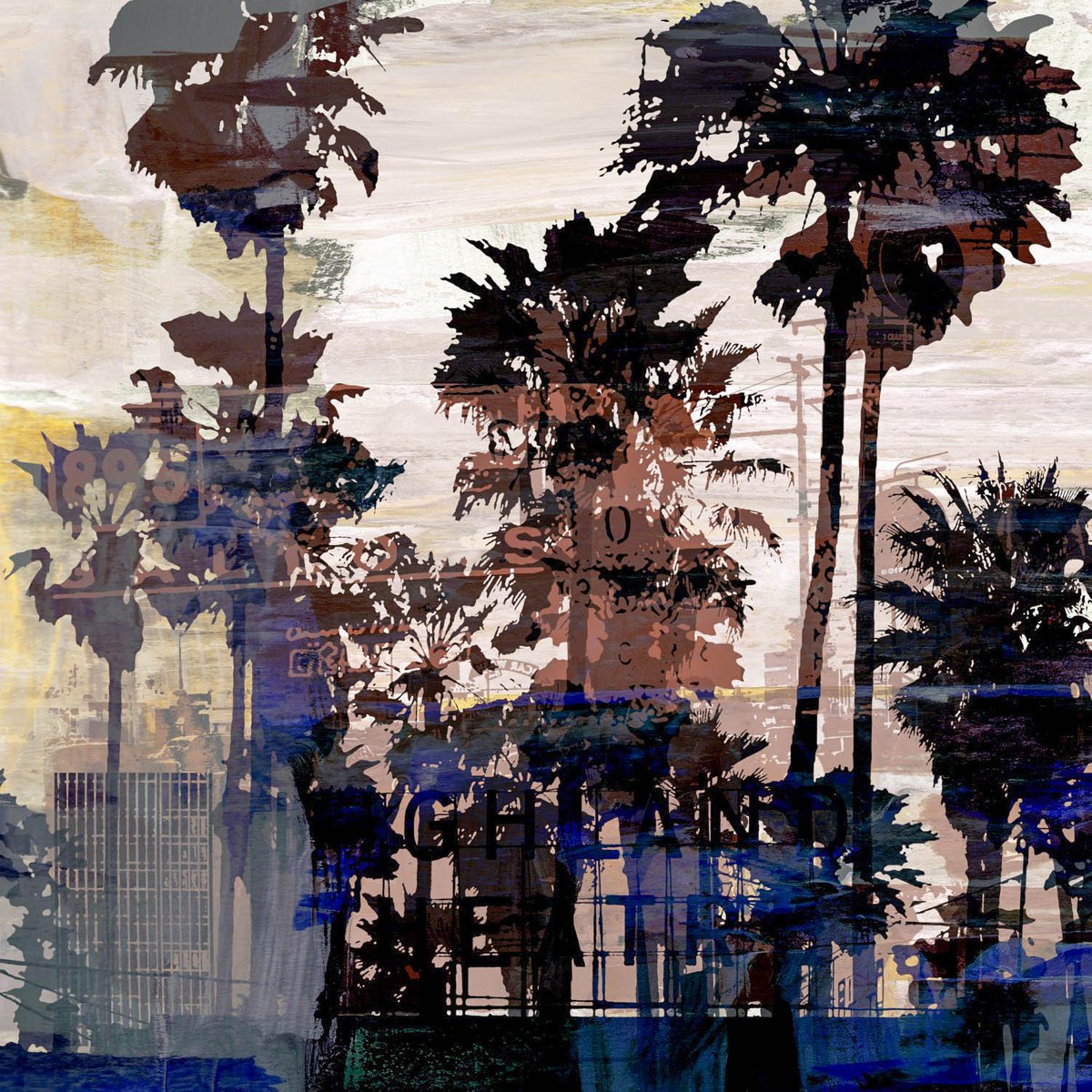 Abstract Cityscapes Photograph By Sven Pfrommer, 39 X 39", California Dreaming, Original Artwork