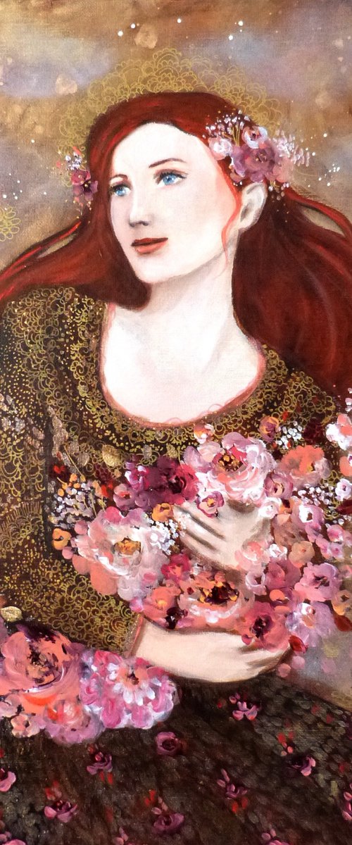 Embrace the spring 46 x 55 cm by Loetitia Pillault