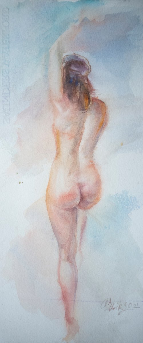 Beautiful woman backside nude by Irina Bibik-Chkolian