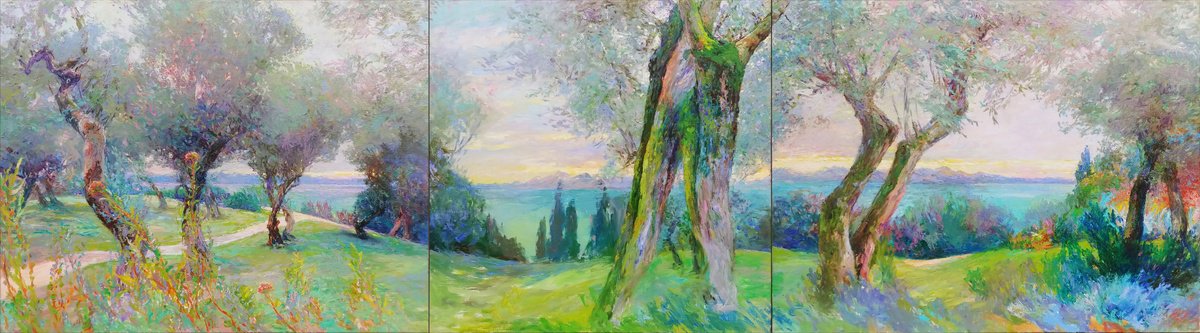 Olive Grove. By Svitlana Gunchenko, 98 X 28, Artwork For Sale On Artfinder