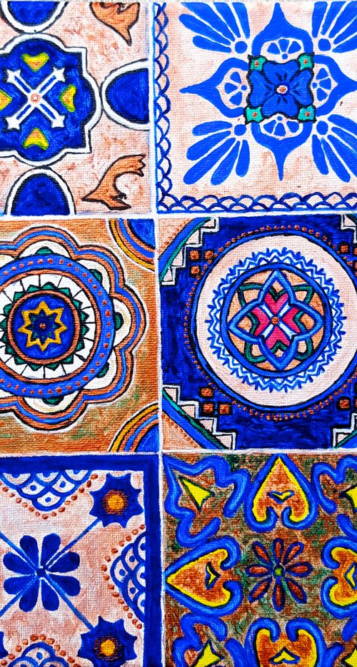 Mexican tiles 2 (2020) by Elena Parau