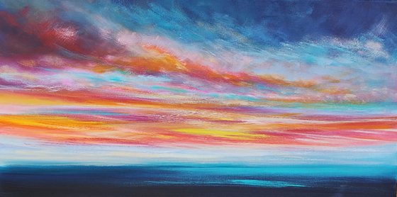 "Just You & Me" - Cornish Seascape, Art, Skyscape