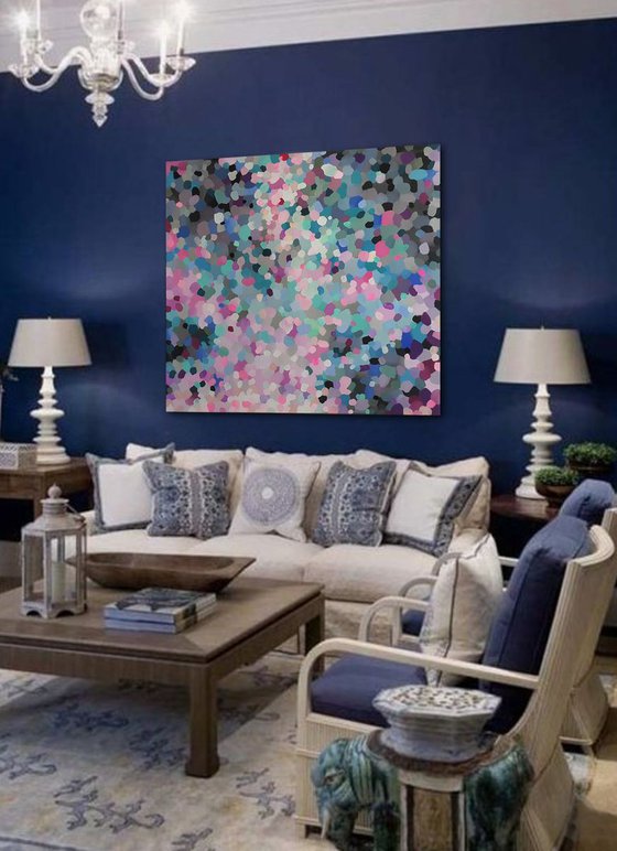 Pastel tenderness - Extra large acrylic painting