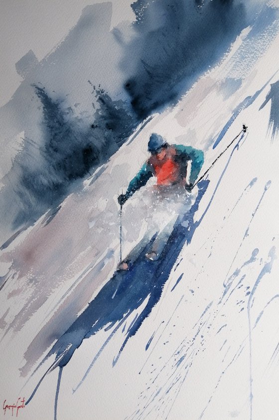 the skier 9