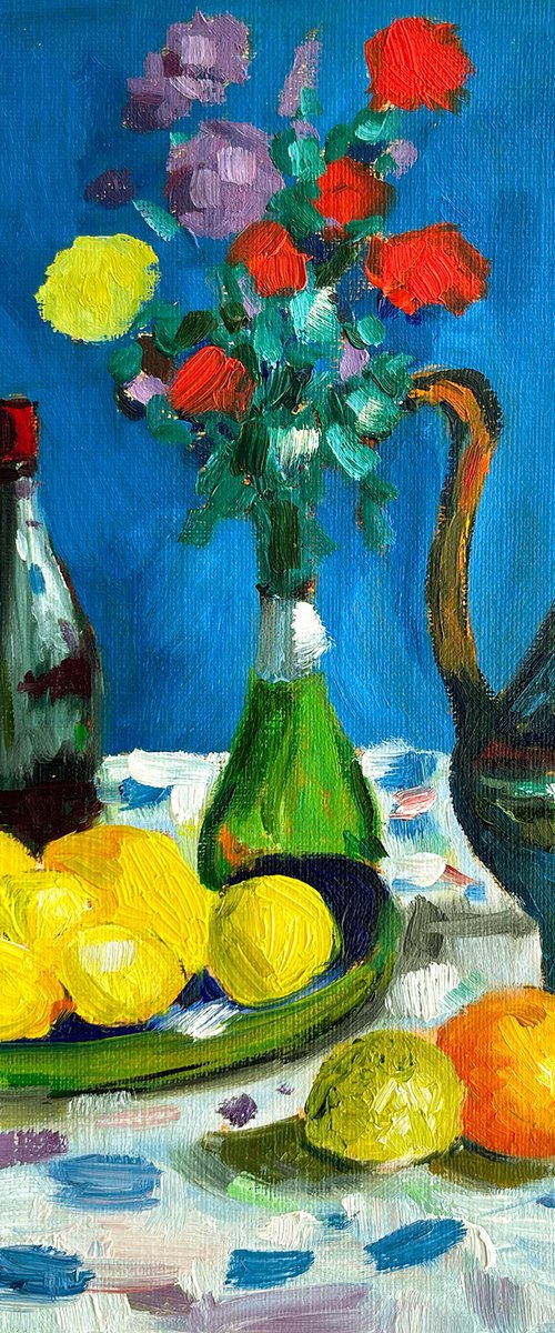 Still Life with Lemons by Maiia Axton