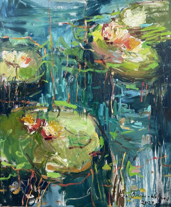 Water lilies. A beautiful dream.