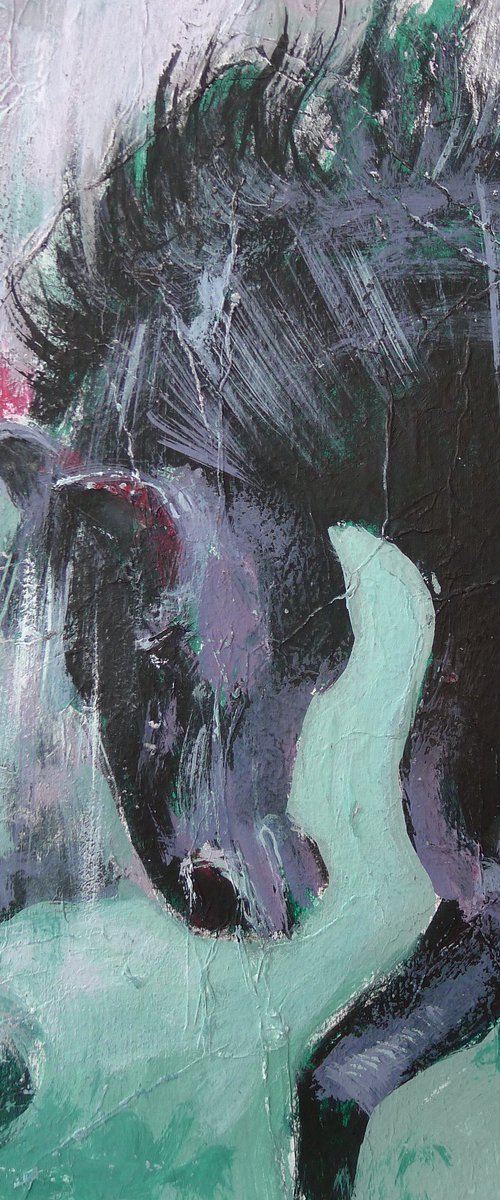 Black Horse by Tatyana Kaganets