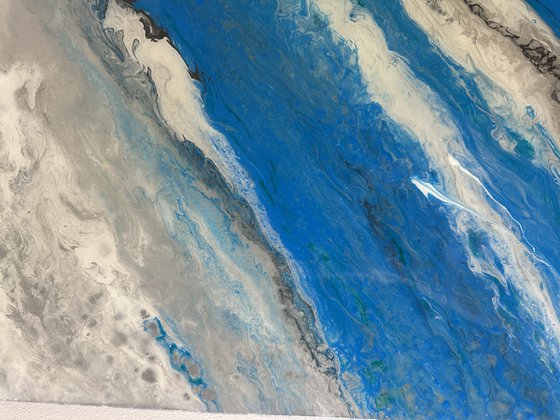 The Aviators Dreams- Sky Blue Cloud Abstract.