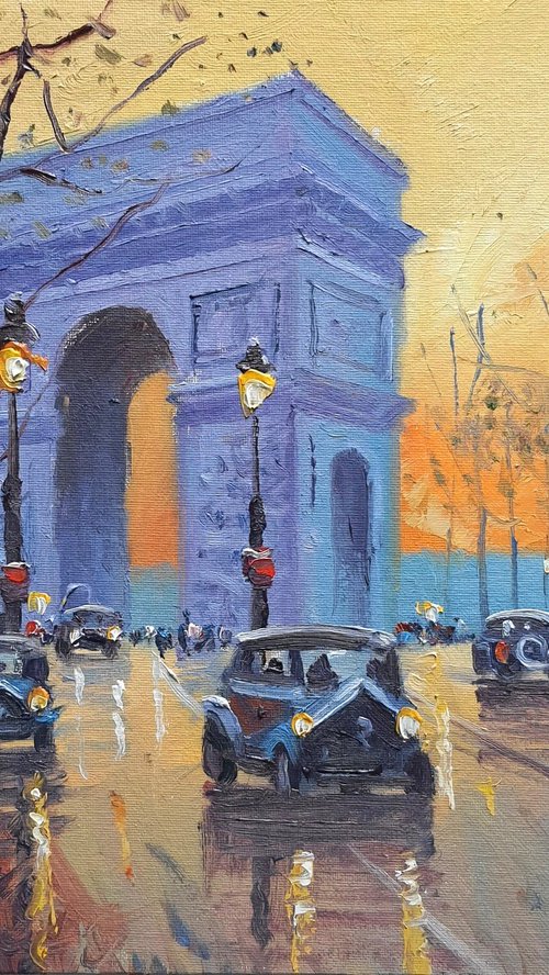 Paris, Arch of Triumph by Roberto Ponte