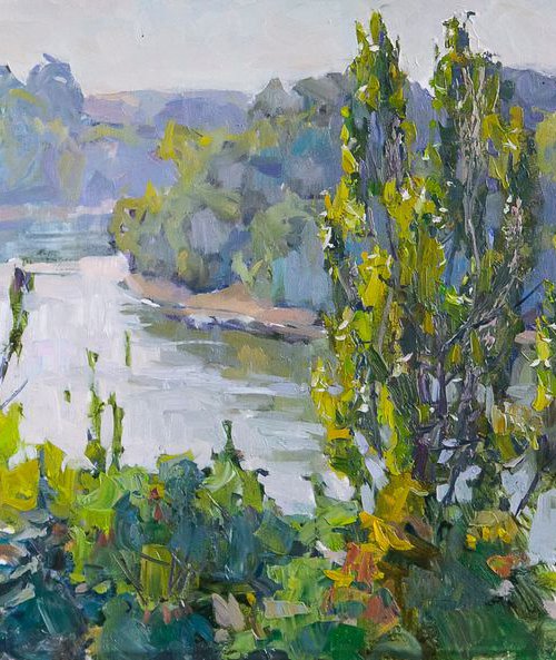 Noon on the Dniester |40х80 cm| by Aleksandr Korol