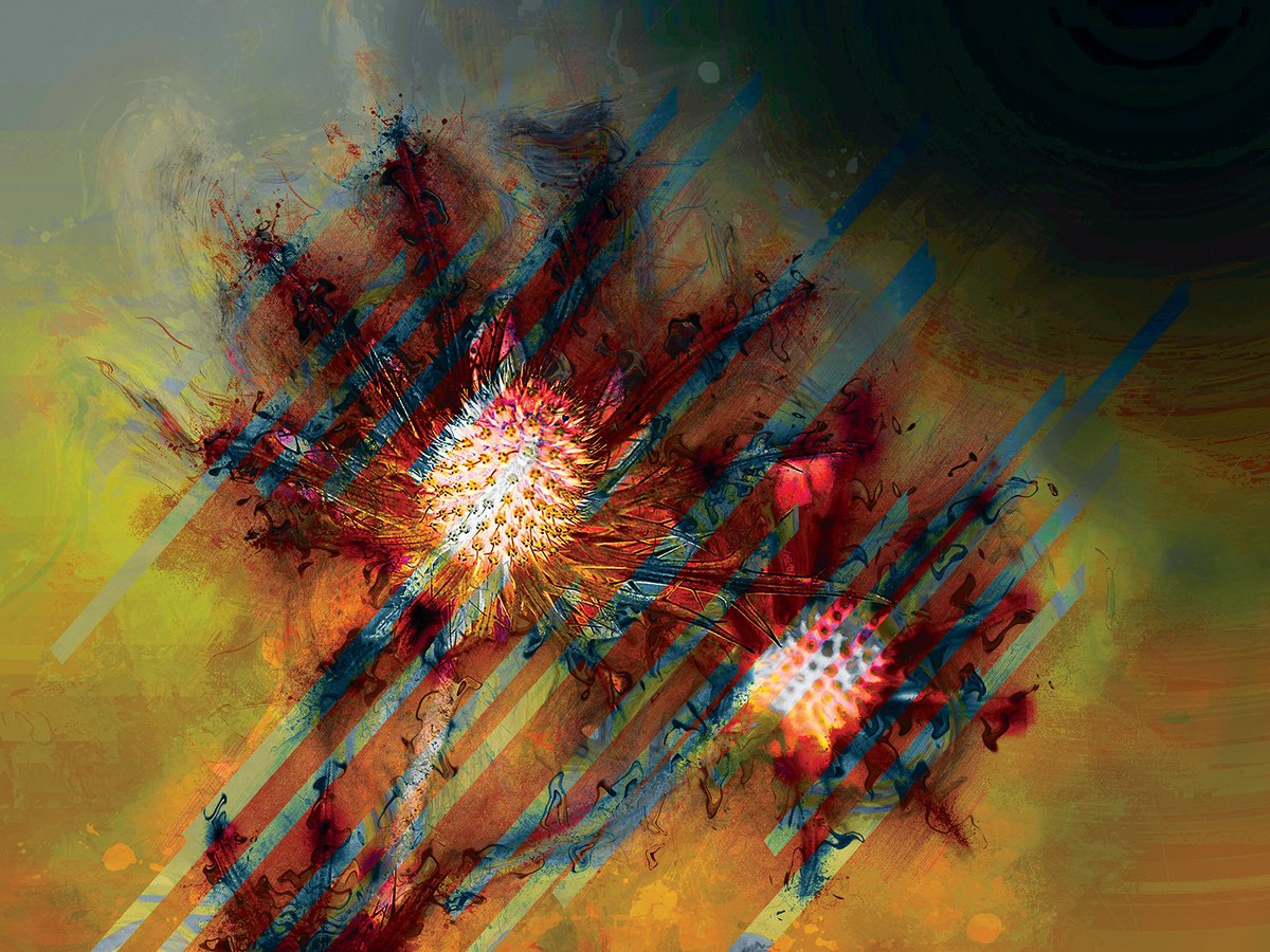 Abstract Botanical Print By Javier Diaz, 80 X 60, Secretos 9, Original Artwork