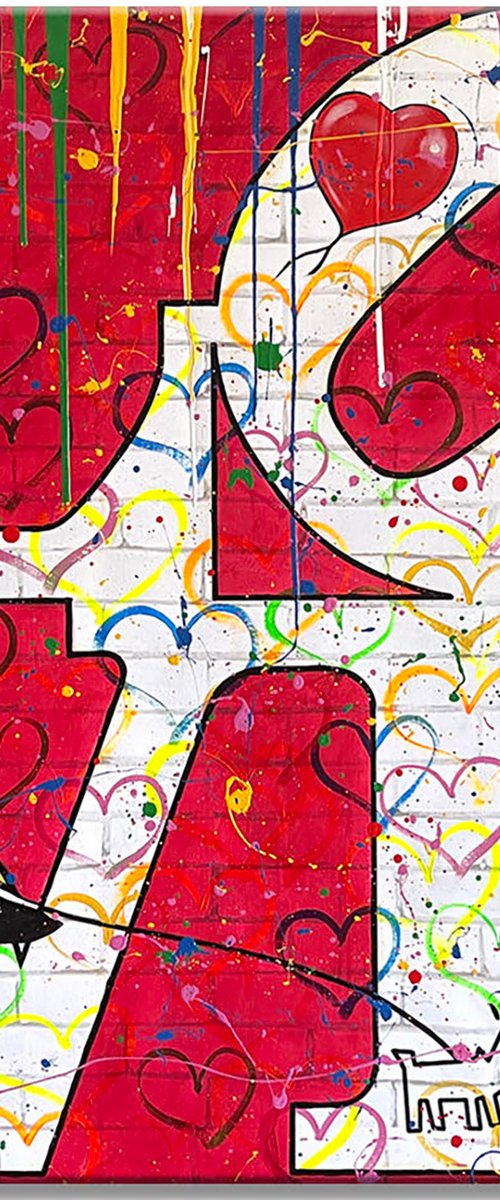 Choose Love - Original Painting on Canvas by Gardani Art