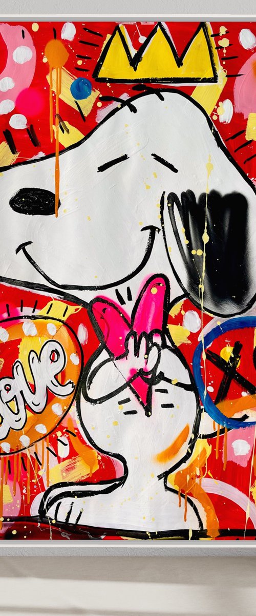 Love yourself Snoopy! by Mercedes Lagunas