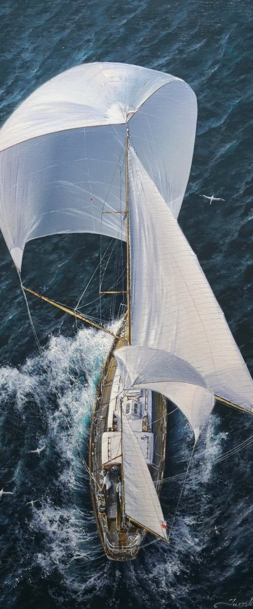 On the open sails by Viktar Yushkevich YUVART