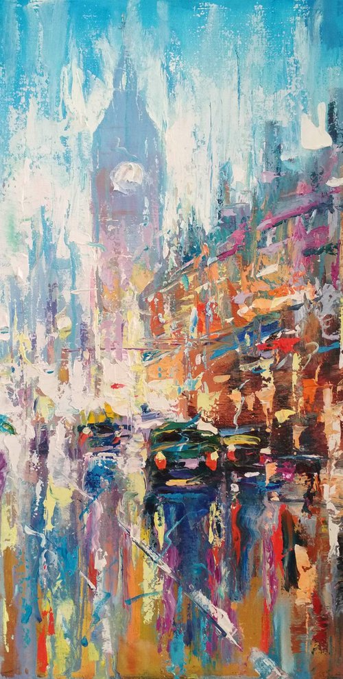 Abstract cityscape (London)07 by Andrej  Ostapchuk