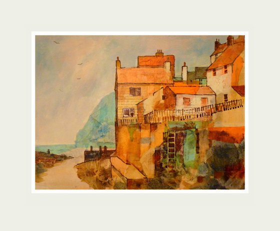 Staithes Harbour view