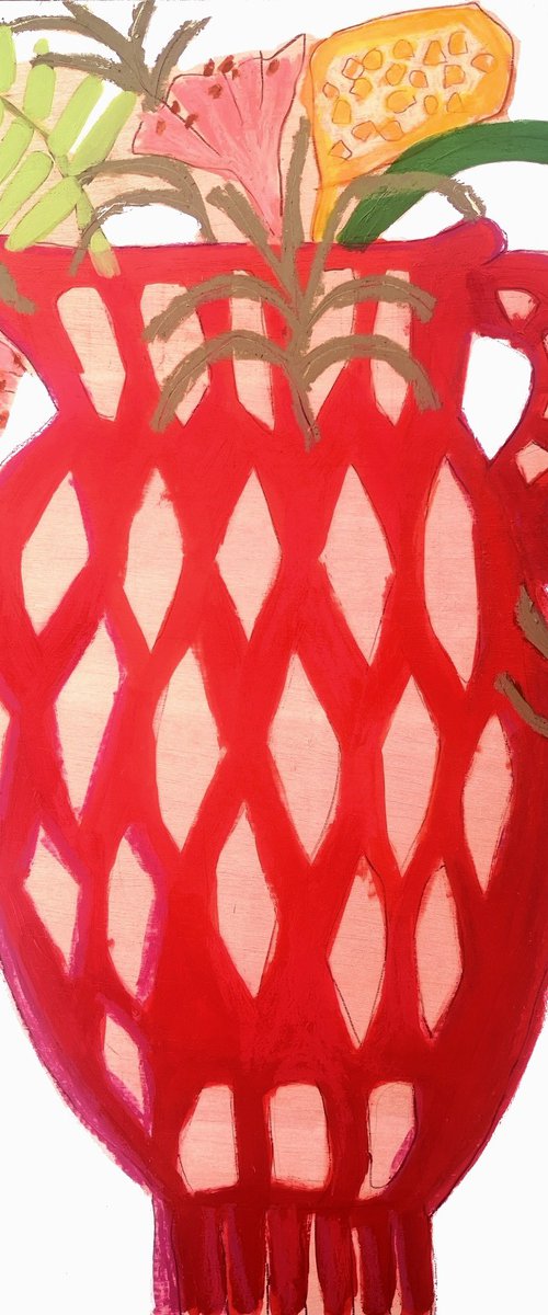Spanish Red Vase by Marisa Añón