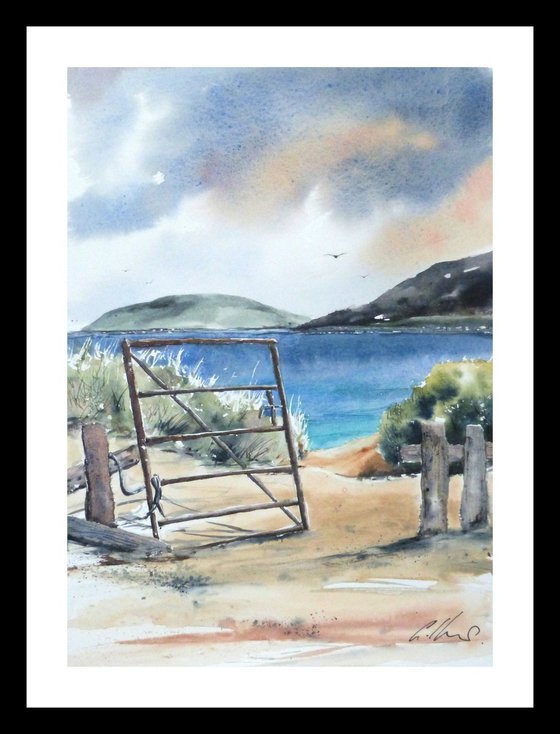 The Gate at Vatersay Beach.