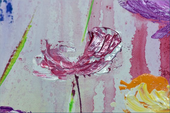 Summer Beauties  - Abstract Art - Acrylic Painting - Canvas Art - Framed Painting - Abstract Painting - Ready to Hang