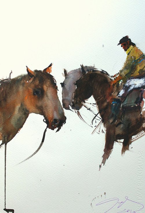 Country Horses II by Maximilian Damico
