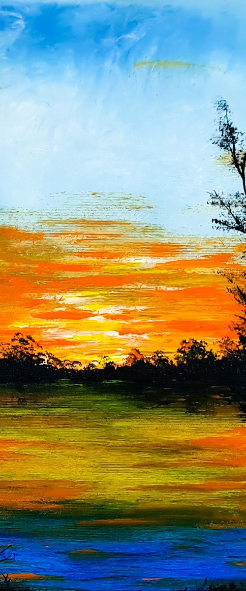 Sunset in the country by Daniel Urbaník